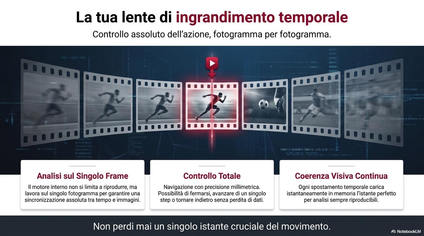 La tua lente di ingrandimento temporale, controllo fotogramma per fotogramma