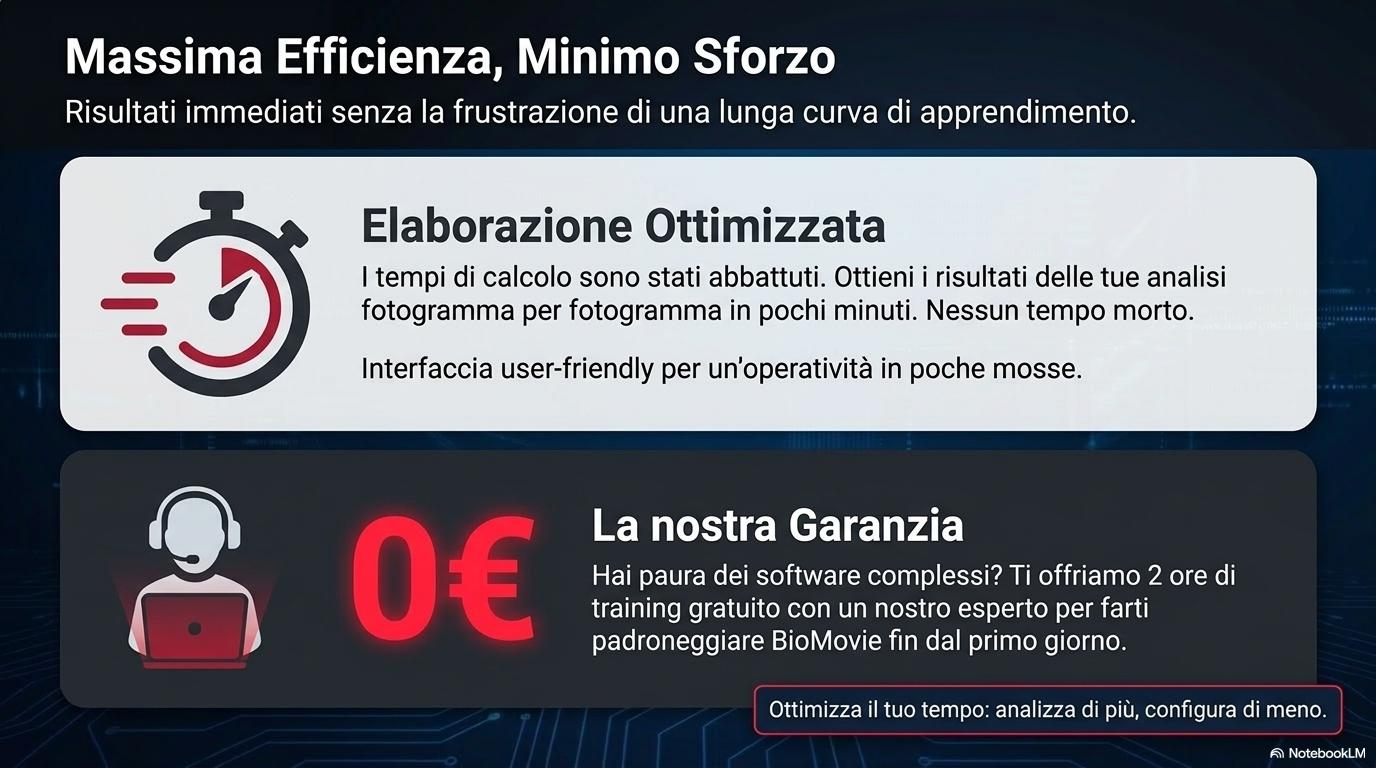 Massima Efficienza, Minimo Sforzo con elaborazione ottimizzata e training gratuito